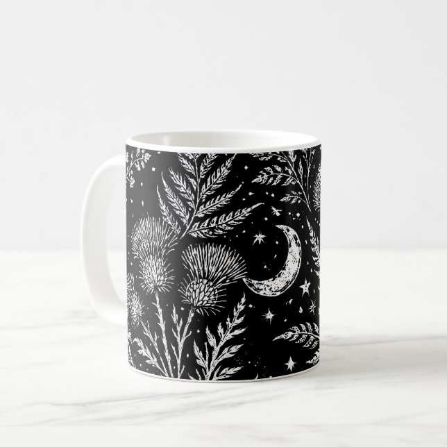 Celestial Fern Moon Mug (Front Left)