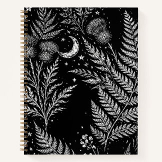 Celestial Fern Moon Notebook