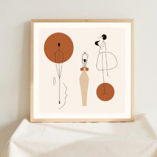 Celestial Figures Poster