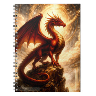 Celestial Fire Dragon Guardian Fantasy Notebook