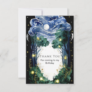 Celestial Firefly Woodland Birthday Thank You Card