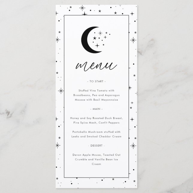 Celestial Flat Menu (Front)