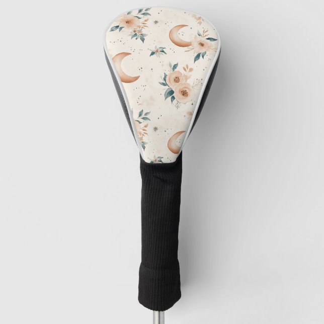 Celestial Floral Pattern (1) Golf Head Cover (Front)
