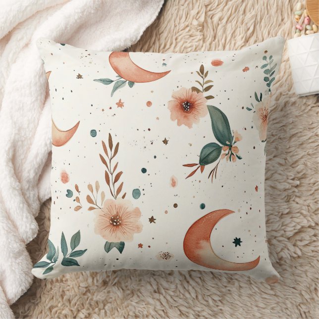 Celestial Floral Pattern (2) Cushion (Blanket)