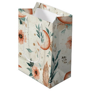 Celestial Floral Pattern (2) Medium Gift Bag