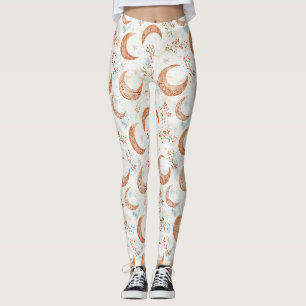 Celestial Floral Pattern (3) Leggings