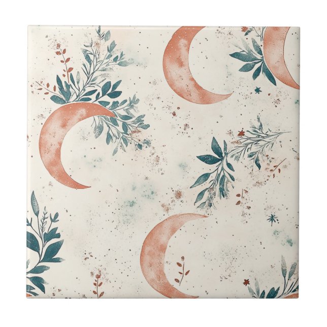 Celestial Floral Pattern (3) Tile (Front)