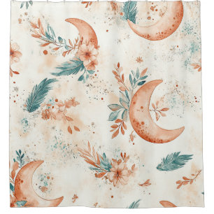 Celestial Floral Pattern (6) Shower Curtain