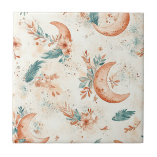 Celestial Floral Pattern (6) Tile