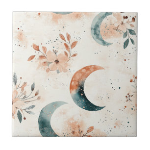 Celestial Floral Pattern (7) Tile