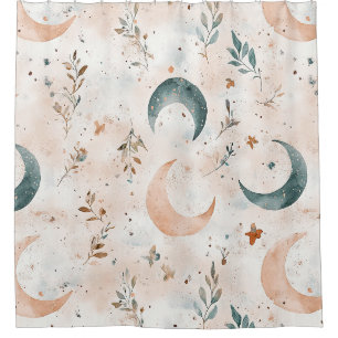 Celestial Floral Pattern (8) Shower Curtain