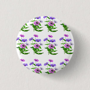 Celestial Floral Spiritual Minimalist Design 3 Cm Round Badge