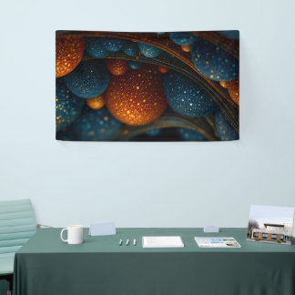 Celestial Flow: Abstract Spheres in Motion Banner