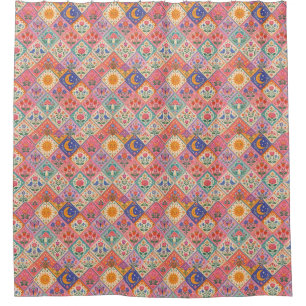 Celestial Folklore Patchwork Shower Curtain – Whim