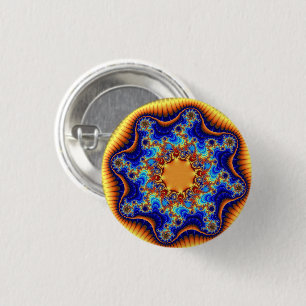 Celestial Fractalscope 3 Cm Round Badge