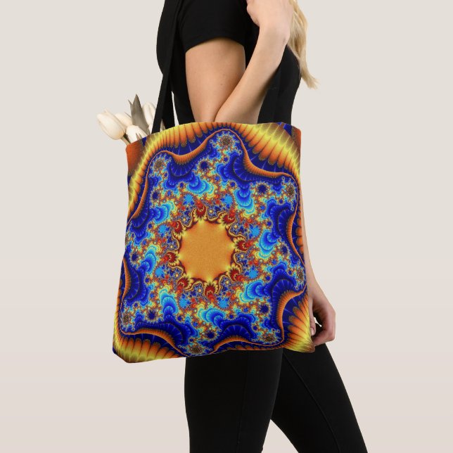 Celestial Fractalscope Tote Bag (Close Up)