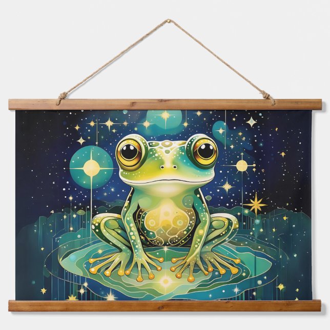 Celestial Frog Hanging Tapestry (Front)