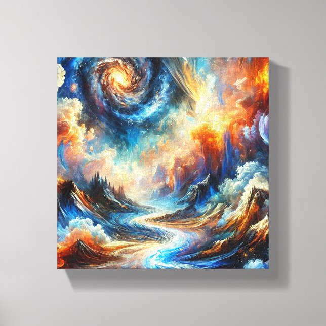 Celestial Fusion Canvas Print (Front)