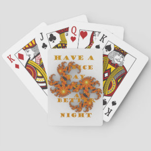 Celestial Galactic Have a Nice Day & Better Night Playing Cards