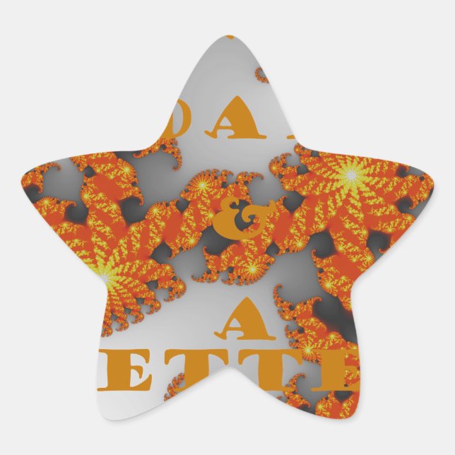 Celestial Galactic Have a Nice Day & Better Night Star Sticker (Front)