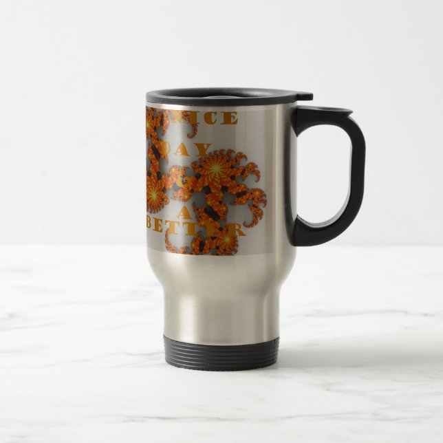 Celestial Galactic Have a Nice Day & Better Night Travel Mug (Right)