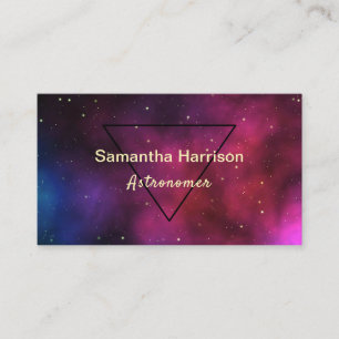 Celestial Galaxy Astronomy Science Elegant Business Card
