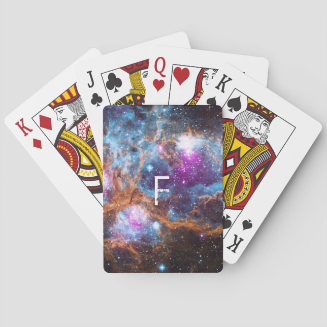 Celestial Galaxy | Monogram Playing Cards (Back)