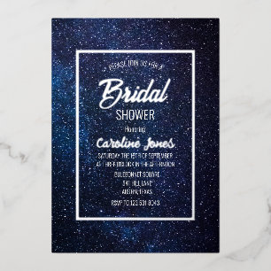 Celestial Galaxy Sky Frame Gold Foil Bridal Shower