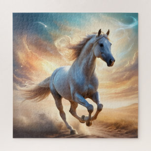 Celestial Gallop-The Dream Horse in Flight Jigsaw Puzzle