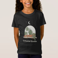 Celestial Garden Boho Houseplant Moon & Stars Art