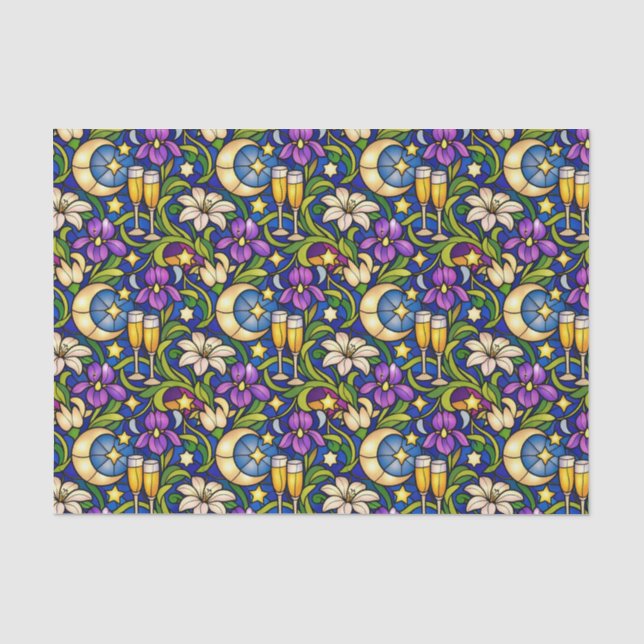 Celestial Garden Toast Pattern Tissue Paper (Front)