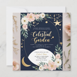 Celestial Garden Wedding Invitation