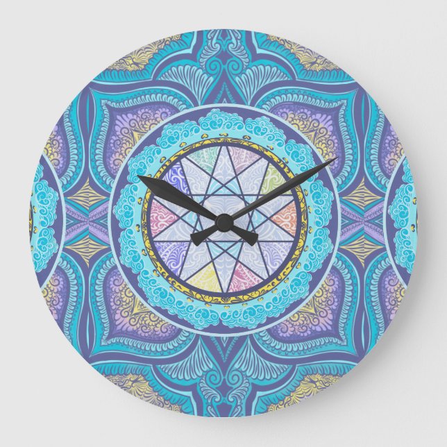 Celestial Geometry Portal Large Clock (Front)