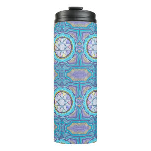 Celestial Geometry Portal Mystical Mandala Thermal Tumbler