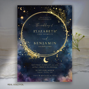 Celestial Gift Midnight Blue Romantic Star Wedding