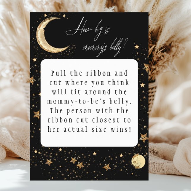 Celestial Gold Black How Big Is Mommys Belly Flyer (Creator Uploaded)