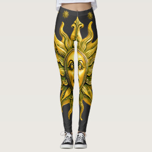 "Celestial Gold Radiance" The Sun Leggings