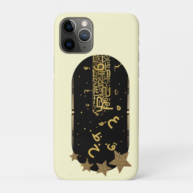 Celestial Gold Stars Chic iPhone 11 Pro Case (Back)