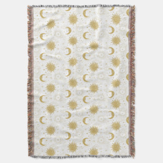 Celestial Gold Throw Blanket