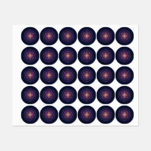 Celestial Golden Mandala — Balance in the Infinite