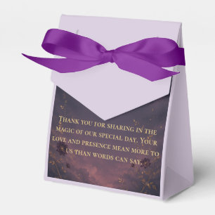 Celestial Gothic Moon Wedding Thank You Favour Bag Box
