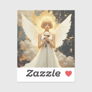 Celestial Grace Pretty Angel and Rose