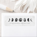 Celestial Grey Marble Moon Phases Wedding<br><div class="desc">Coordinating return address labels to match our Celestial Grey Marble Moon Phases wedding invitations.</div>