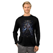 Celestial Guardian Fantasy Warrior Graphic T-Shirt