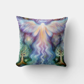 Celestial Guardian: The Forest of Light pillow