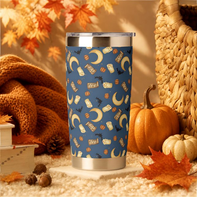 Celestial Halloween Witchy Moon Thermal Tumbler (Creator Uploaded)