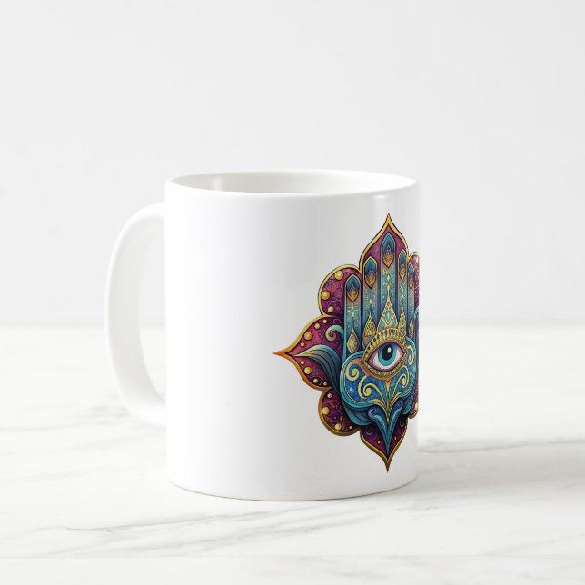 Celestial Hamsa  Coffee Mug (Front Left)