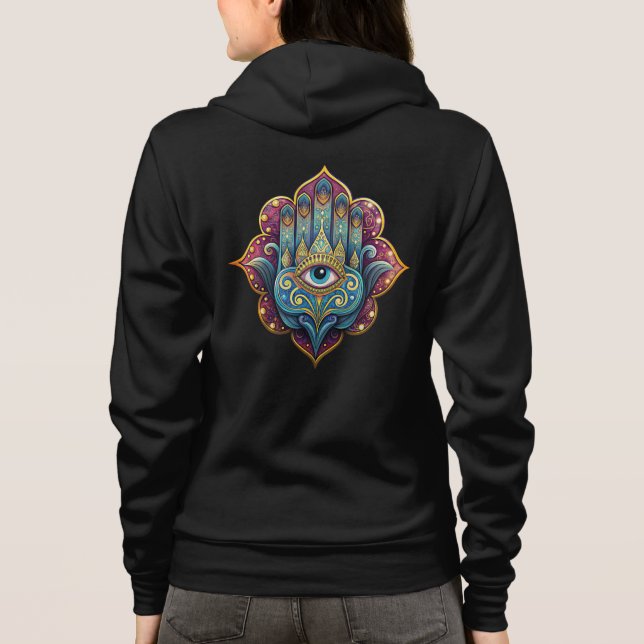 Celestial Hamsa  Hoodie (Back)