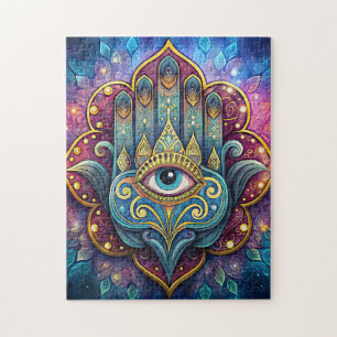 Celestial Hamsa Jigsaw Puzzle