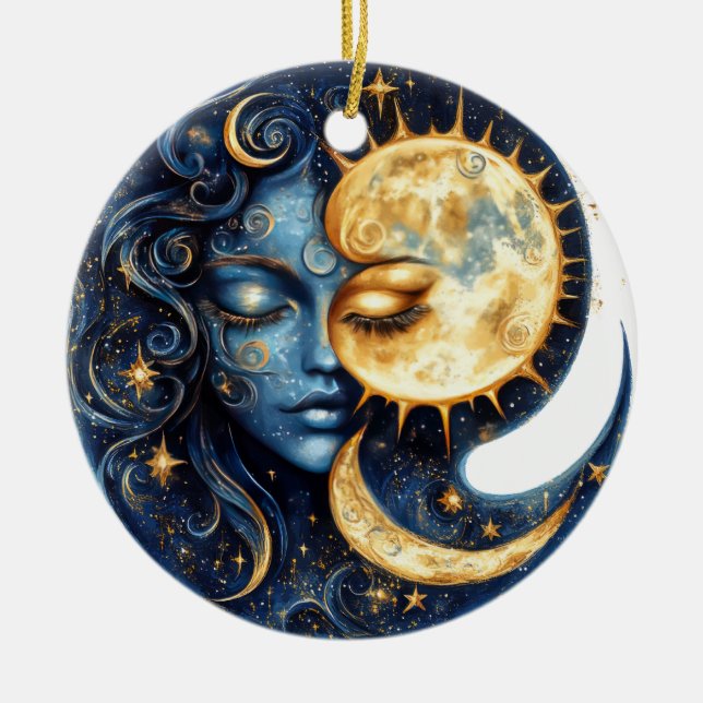 Celestial Harmony Ceramic Tree Decoration (Front)
